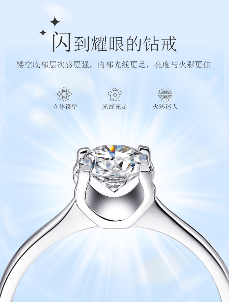 简略爱/ 50分 E色/VS2净度/GIA证书-forever love系列