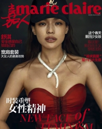 舒淇佩带宝格丽珠宝拍摄杂志封面